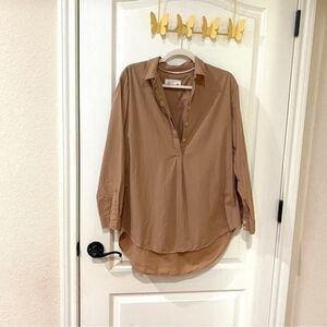 Anthropologie Pullover 3/4 Button Blouse‎ size xs